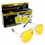 Очки антифары для ночного вождения антибликовые авиаторы Night View Glasses