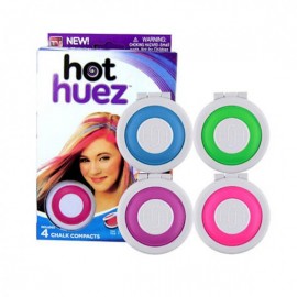 Мгновенная временная краска цветная пудра (мелки) для волос Hot Huez (Хот Хуез)