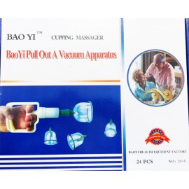Вакуумные массажные антицеллюлитные банки BAO YI набор 24 шт